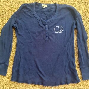 IVORY ELLA ~ Womens Size Small ~ Elephant ~ Long Sleeve Tee
